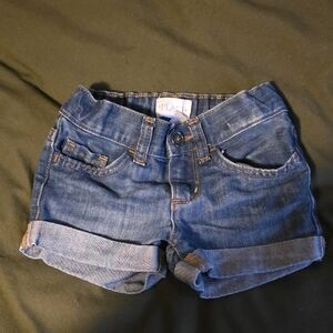 Place Blue Rolled Denim Shorts